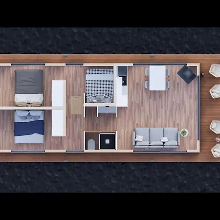 6-pers Houseboat Amsterdam